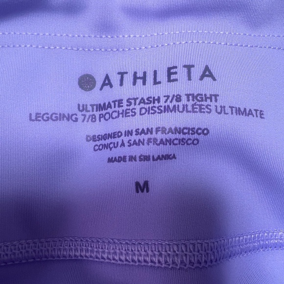 Athleta Ultimate Stash 7/8 Tight Legging 7/8 Poches Dissimulées Ultimate - Picture 4 of 7